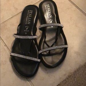 Cute black strapy sandals